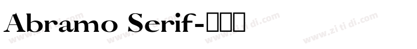 Abramo Serif字体转换